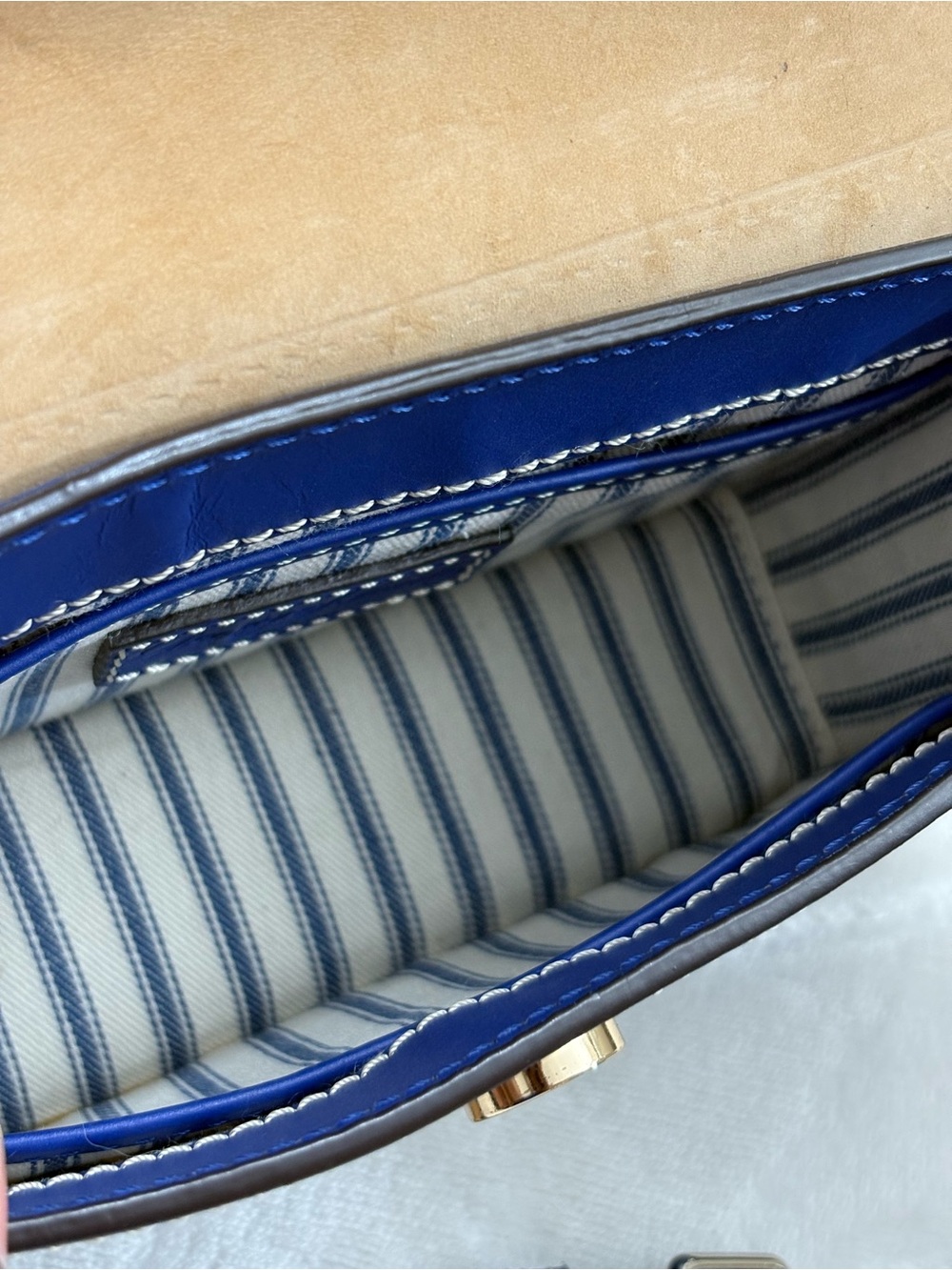 Dooney & Bourke Beacon Small East/West Flap Crossbody – Royal Blue w/ Wallet. - Picture 15 of 16